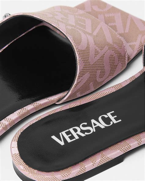 authentic versace collection pink shohes flats|versace sandals for women.